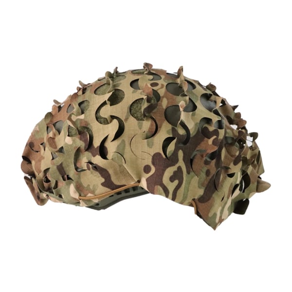 Taktiskt cover Andningsbart Mesh Camo Camouflage Cover Perfekt för taktisk militärutrustning, stridssnabbhjälm Semicircle CP
