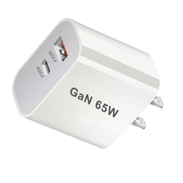USB-C Snabbladdningskontakt AU EU UK US 65W PD-laddare USB för iPhone 14 Xiaomi HUAWEI Samsung Snabbladdningsblock EU Plug