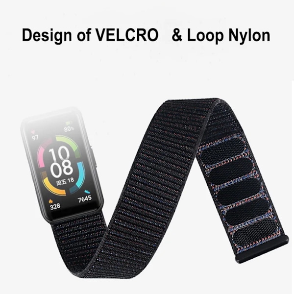 Armband för Huawei band 9/8/7 correa smartklocka tillbehör ersättningsarmband Nylon sportarmband klockarmband armband Huawei band 9 Army green Huawei band 9