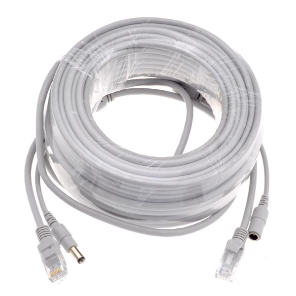 Kabel Ethernet CAT5/CAT-5e RJ45 + DC, kabel för kamera réseau IP, system för vidéosurveillance NVR, 5M/10M/15M/20M/30M 5 Meters