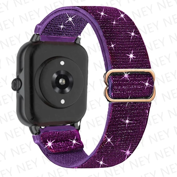 Glänsande elastiskt armband för Amazfit gts 4-3-2-2e-mini/bip-U-S-lite/Stratos 2 20mm/22mm band Böhmisk Pride armband gtr-4-3-3pro-2e flash purple 07 20mm watch band