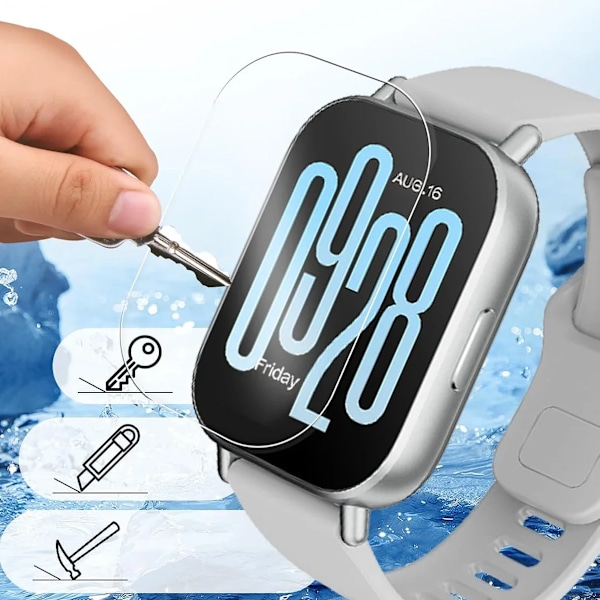 Härdat Glas Film För Xiaomi Redmi Watch 5 Lite Enkel Att Installera Verktyg Helskärmsskydd Film Redmi Watch 5 Lite Tillbehör 2 PCS