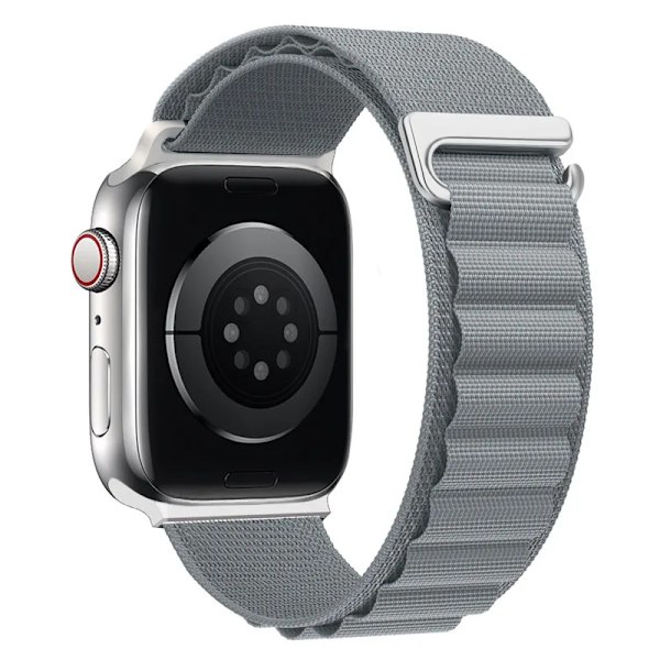Alpine loop armband för Apple Watch rem 49mm 44mm 40mm 45mm 41mm 42mm 38mm 40 44 45 mm armband iWatch Ultra serie 7 6 5 3 se 8 light-grey 38 40 41mm