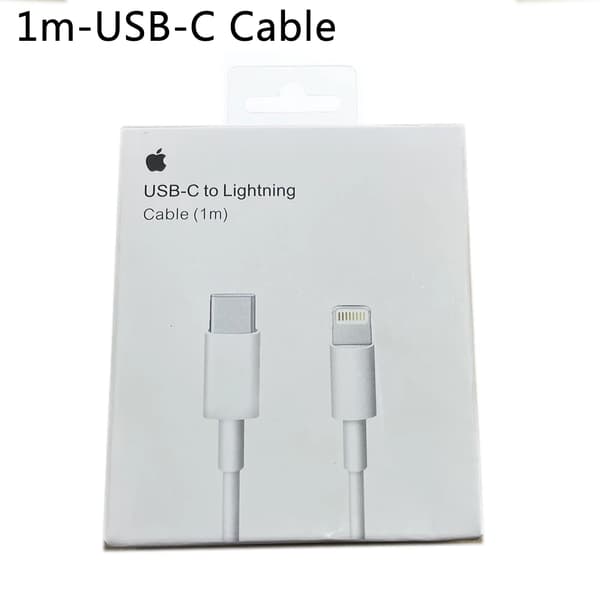 2025 20W USB-C Strömadapter För iphone 16 15 14 13 mini Pro Max Typ C snabbladdare för Apple Kabel för iPhone 12 Plus 1M - USB-C Cable