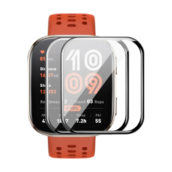 1-3 st Skyddsfilm för Amazfit Bip 6 3D Böjd Skärmskydd för Huami Amazfit Bip6 Bip5 Bip3 3Pro Bip U Pro Klockskydd 2 PCS For Amazfit Bip 6