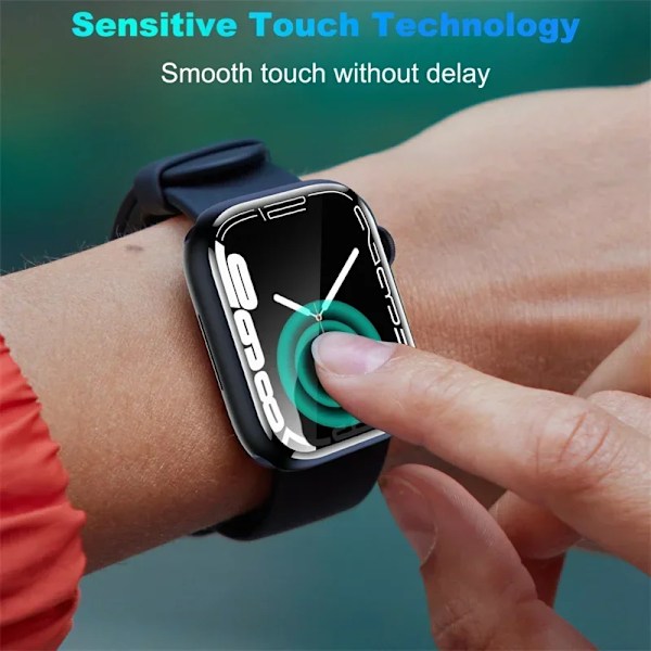 Skärmskydd för Apple Watch Series 10-9-8-7-6 5 Se ultra-2 49mm 41mm 45-42-46mm 44mm (Ej härdat glas) Film Tillbehör Series 123 42MM 5PCS