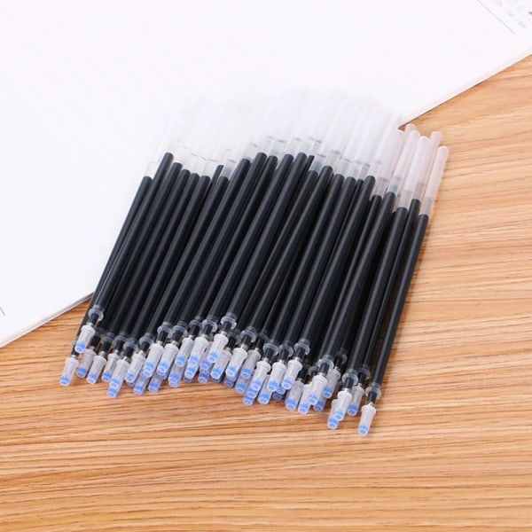 30ST Gel Penna & Refill Set Brevpapper Svart Blå Röd Färg 0,5 mm Kulspetspenna Kawaii Pens Studenter Skola Kontorspapper 6 black pens