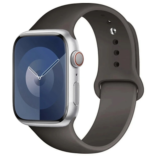 Silikonarmband för Apple Watch armband 44mm 45mm 40mm 41mm 42-38mm 45 mm sportarmband iwatch serie 8 7 6 5 4 3 SE 9 Ultra 2 49mm 67 Blackcurrant 38mm-40mm-41mm M-L