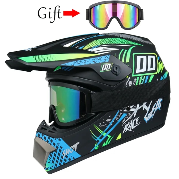 Motorcykelhjälm barn terränghjälm cykel downhill AM DH crosshjälm capacete motocross casco 3a L