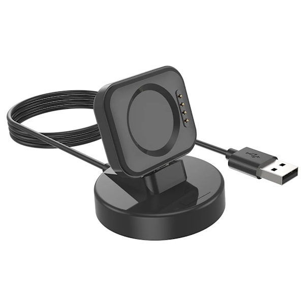 2 i 1 Laddningsstation Mobiltelefonhållare Laddningsdocka Smartklocka Tillbehör USB-laddare för OPPO Watch 3 Pro/3/2 black