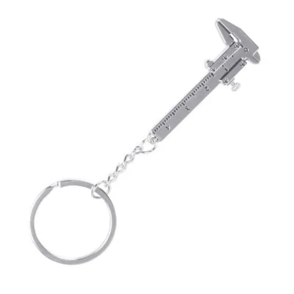 Metallnyckelring Bilhjul Nyckelring Autodekoration Flasköppnare Mini Vernier Bromsok Nyckelring Pendel Bil Styling Tillbehör Caliper Silver