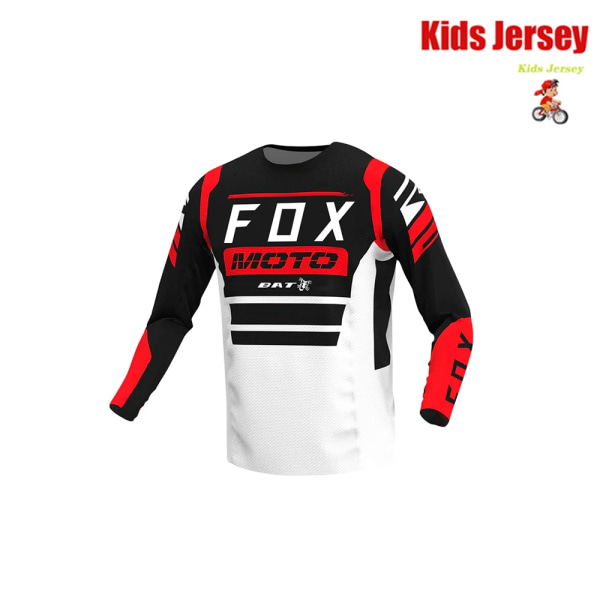 BAT FOX Barntröja Downhilltröjor Mountainbikeskjorta Motorcykel T-shirt för barn Cykeltröja Cykelkläder KA-AL078 XL