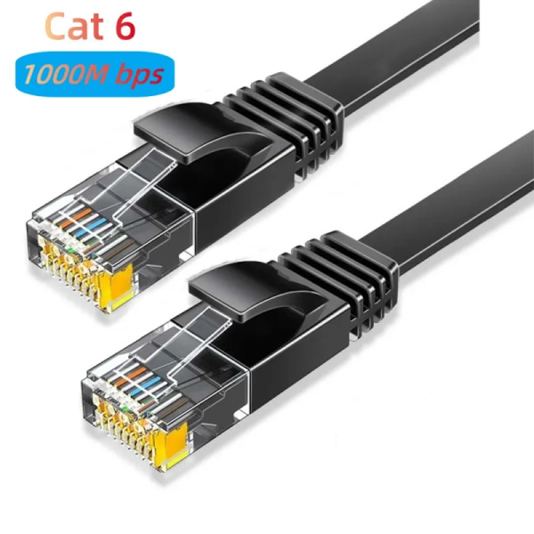 MIZIQ16-lång agan-kabel Internetuppkopplingsplatta 8, 40Gbps SFTP RJ45 LAN, gränsdragning för modem-router för din PC PS4/5/6 Xbox 33FT-10M-393.7inch CAT-6 Cable