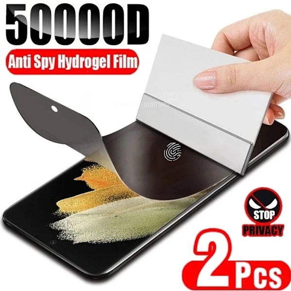 2 st Anti-Spy Hydrogel Film Skärmskydd FÖR Samsung Galaxy S9 Plus Note 10 20 Film FÖR Samsung S22 S21 S20 S23 S24 Ultra FE Note 9 Anti Peeping