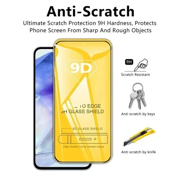 9D Full Härdat Glas För Samsung Galaxy A15 5G Film A14 A13 A12 A25 A24 A22 A05s A04e A04 A03s A02 A21s A20E Skärmskydd A22 4G EU 4PCS
