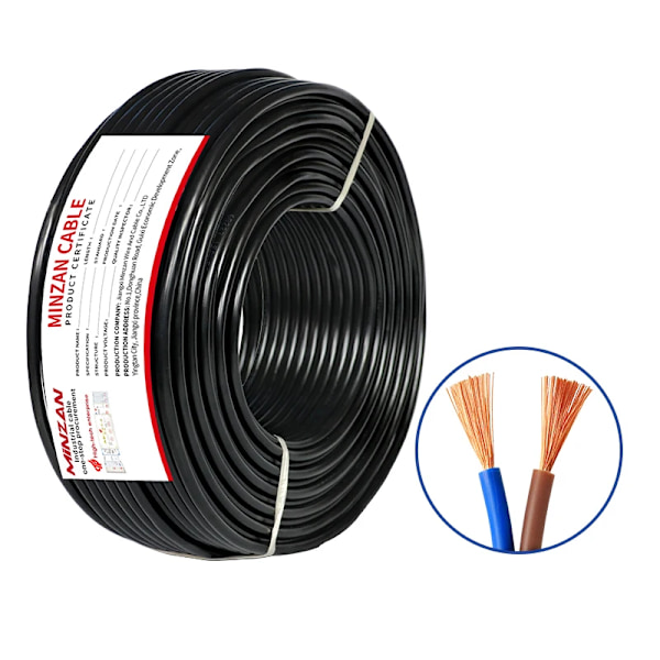 UL2464 Mantlad Kabel RVV 2 3 4 5 6 7-ledare Multic Koppar Signalkabel 20 18 17 15 13AWG Flexibel Ström Elkabel Hem RVV 2core 1.5mm 15 AWG