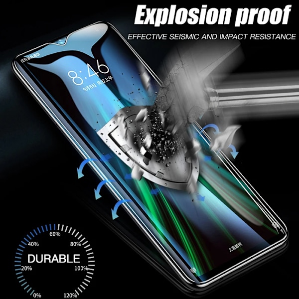 3 st Fullständigt Härdat Glas för Xiaomi Redmi Note 7 8 9 10 Pro 8T 9T 9S 10S 11S Skärmskydd För Redmi Note 11 12 13 Pro 14 5G For Note 8T 3PCS Black Glass