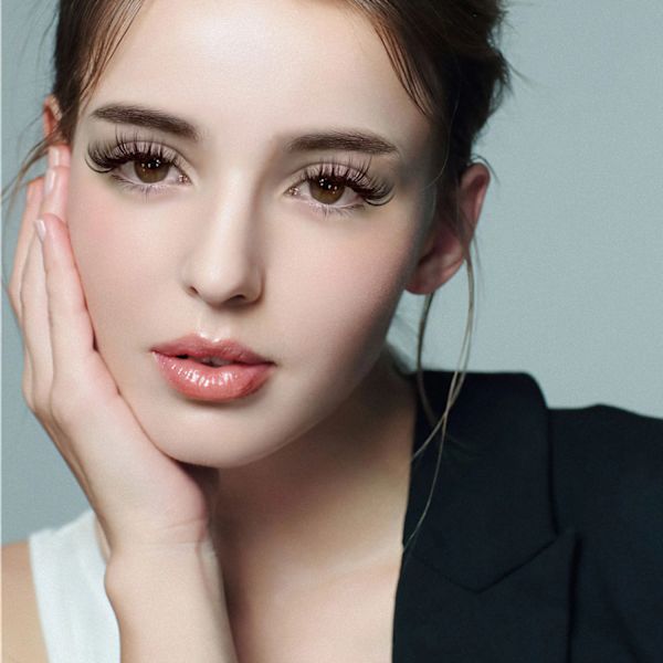 Falska Ögonfransar Fluffy Faux Mink Lashes Wispy Fe Katt Ögon Lashes Spiky Strip Lashes Förlängning Naturlig Volym Fake Lashespaket CC