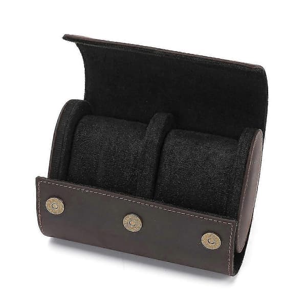 Klockförvaring Organizer Display Herrpresent Klocklåda Organizer Klockrullelåda Dark brown 2