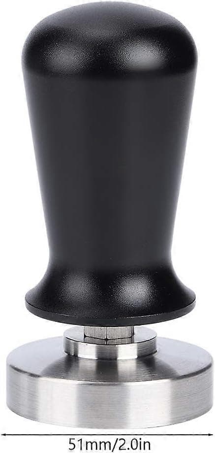 51 mm kaffetamper flad base rustfrit stål 426g ergonomisk greb til præcis espressostampning