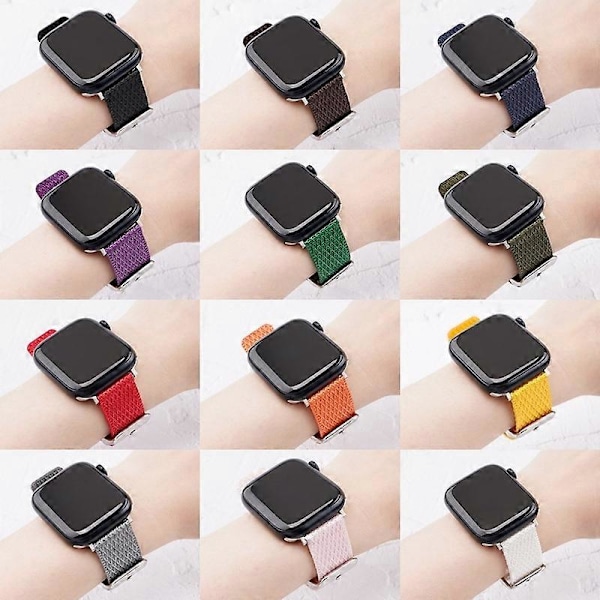 Typ M Armbands för Apple Watch Serie 0 42mm/9 8 7 41mm/6 5 4 SE (2023) SE (2022) SE 40mm/3 2 Style J