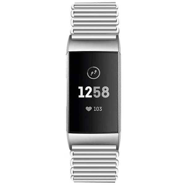 Type A Moderigtig Smart Watch Remme i Rustfrit Stål med Loop-lukning til Fitbit Charge 3/4/3 SE