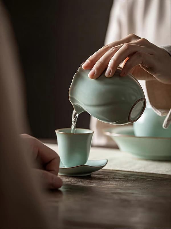 220 ml Retro Keramisk Kung Fu Tesett Rettferdighetskanne for Elegant Teseremoni Servering