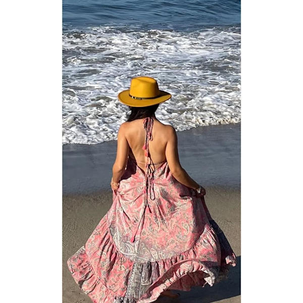 Dame Bæltespænde Fedora Hat Klassisk Bredskygget Filt Panama Hat