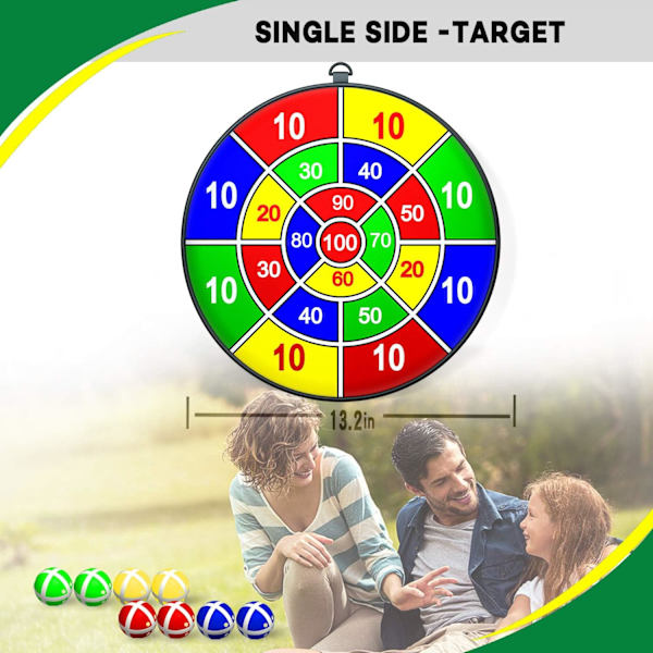 Darttavla för barn med 8 klibbiga bollar Darttavla set med krokar Leksaker & Presenter $ Darttavla för barn Klibbiga bollar