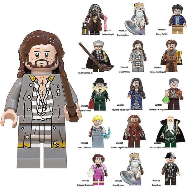 14 st/set Harry Potter Ron Weasley Dobby Block Leksaker Barn Pojke Present