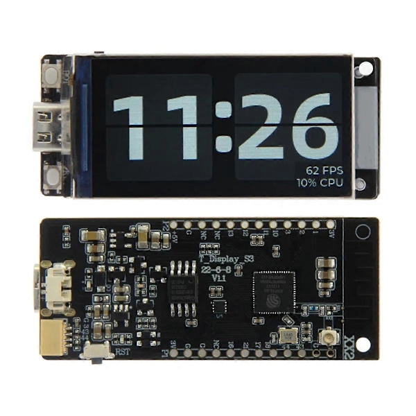 ESP32-S3R8 T-Display-S3 udviklingskort 1,9 tommer LCD-skærm WIFI Bluetooth 5.0 170X320 trådløs