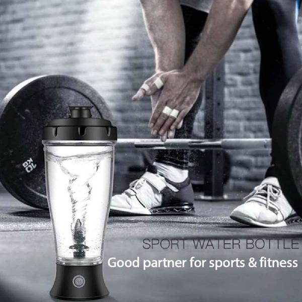 Shaker Bottle Elektrisk Proteinshaker 350ml Automatisk Roterende Kops Shaker Kopper til Mælk Kaffe Proteinshakes (Uden Batteri)