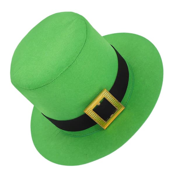 Vikbar irländsk ullfilthatt för dekoration St Patrick's Day Topphatt 1 stycke