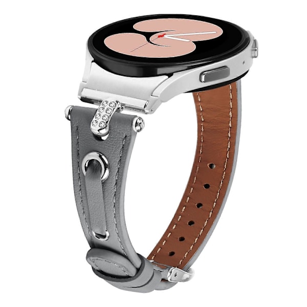 Type E Ægte læderrem til Samsung Galaxy Watch6 40mm/44mm/6 Classic 43mm/47mm Style A