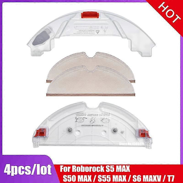 Roborock S5 Max Tilbehør S50 Max S55 Max S6 Maxv T7 Elektrisk Kontrol Vandtank Vandtank Bakke Moppeklud Støvsuger Dele NO1 (INGEN)
