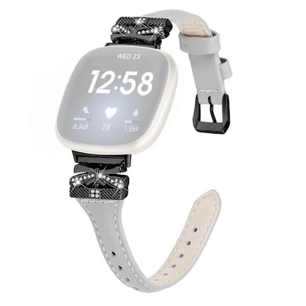 Typ C Svart Spänne Armband för Fitbit Versa 3/4/Sense/Sense 2 Fjärilskontakt Smartwatch Style C