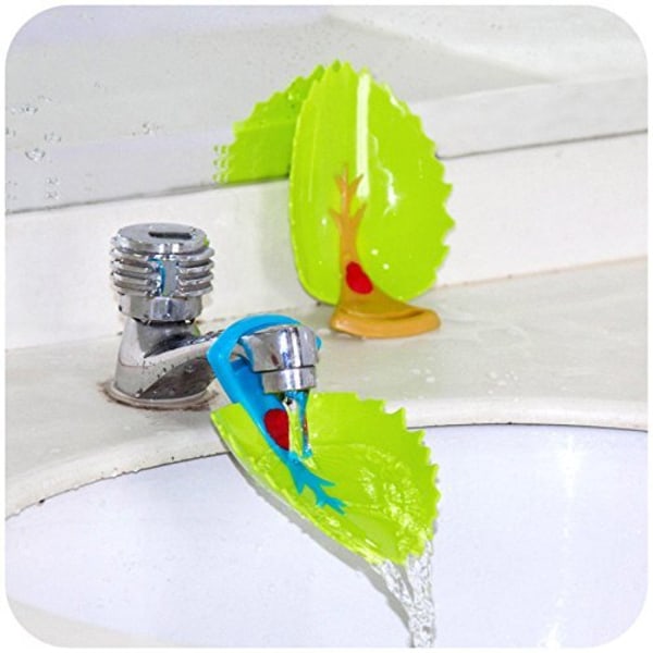 Leaf Design Safety Faucet Extender For Children Toddler Kids Hand Washing Baby Kids Hand Wash Helper Bathroom Sink(2PCS)