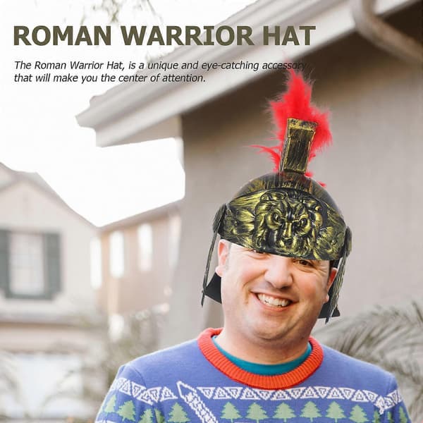 Romersk soldat samuraihatt for kostymefest hodeplagg