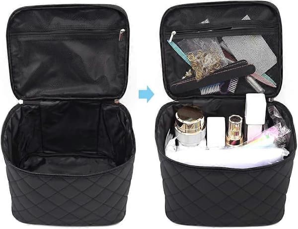 Makeuptaske (sort), makeuptaske, stor taske d style1