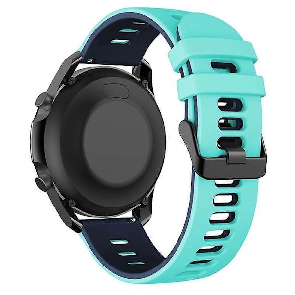 Samsung Galaxy Watch3 45mm / Garmin Venu 3 -kellon ranneke 22mm Kaksivärinen silikoninen kellon ranneke Style J