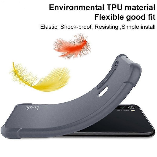 ZTE nubia Red Magic 8 Pro 5G imak Iskunkestävä Airbag TPU Puhelinkotelo Matte Black