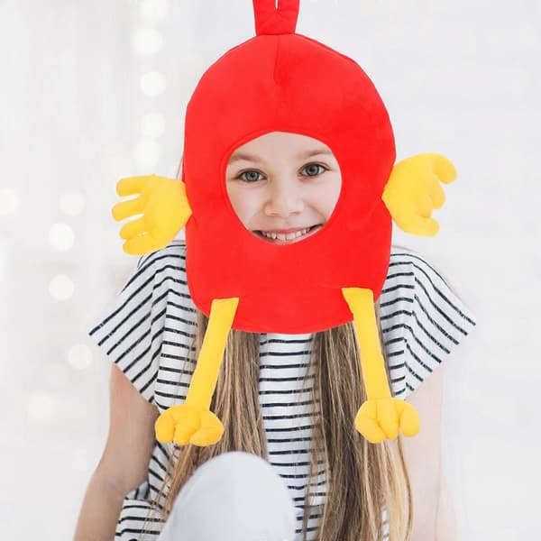 Kyllinghodeplagg Cosplay Hodeplagg for Dekor Festrekvisitt