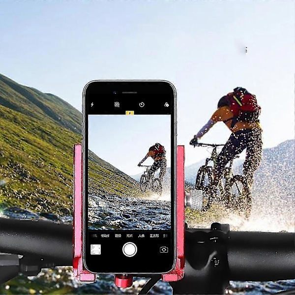 Blooke Universal Cykeltelefonhållare Kompatibel med Scooter Motorcykel Cykel Guld