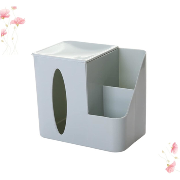 Multifunktionel Tissue Box Firkant Tissue Box Dekorativ Papir Håndklædeholder Pen Blyantbeholder Bilboks Dæksel Etui til Papirhåndklæder