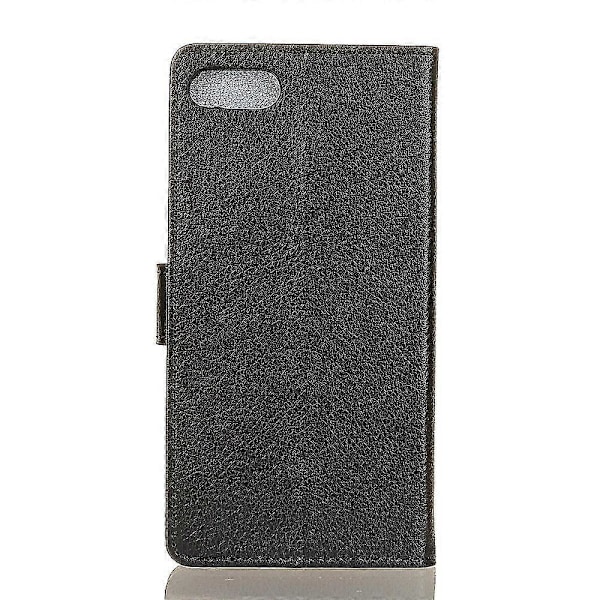 Litchi Skin Classics Wallet Stand Læder Flip Cover Til Iphone Se (2020)/se (2022)/7/8 4.7 Tommer Black