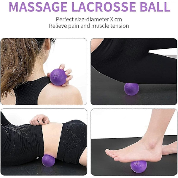 Kannettava 5-in-1 kuntoiluhierontarullasetti, Foam Roller, 1 Rullatanko, Hierontapallot, Vastuskuminauhat, Pilates-hierontaan Jooga-harjoitteluun Kuntosalille