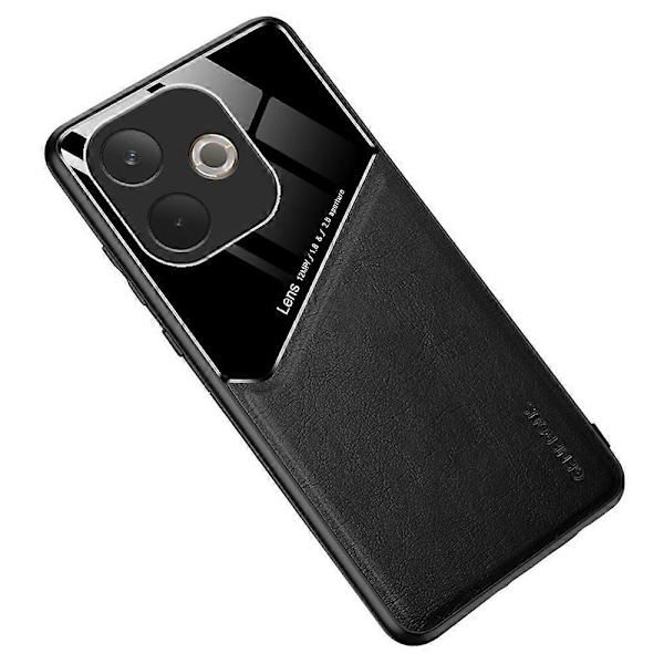For Oppo A5 Pro 5G Deksel Lærbelagt PC + TPU Telefon Bakdeksel - Grønn Multicolor Black