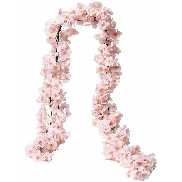 Konunus Paket med 4 x 1,8 m Konstgjorda Blommor Körsbärsblomstergirlang KLB