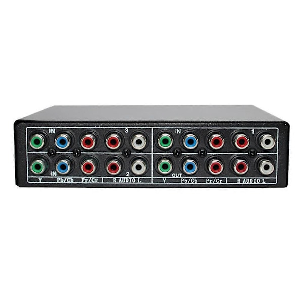 RGB-komponentväxlare 5 RCA 3-vägs YPBPR-kabelkomponentväxlare AV-växlare för PS2 DVD-uppspelning