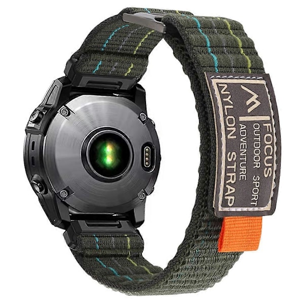 Til Garmin Fenix 8 47mm/Fenix E 47mm Magic Tape Nylonrem Universal 22mm Urrem Style C
